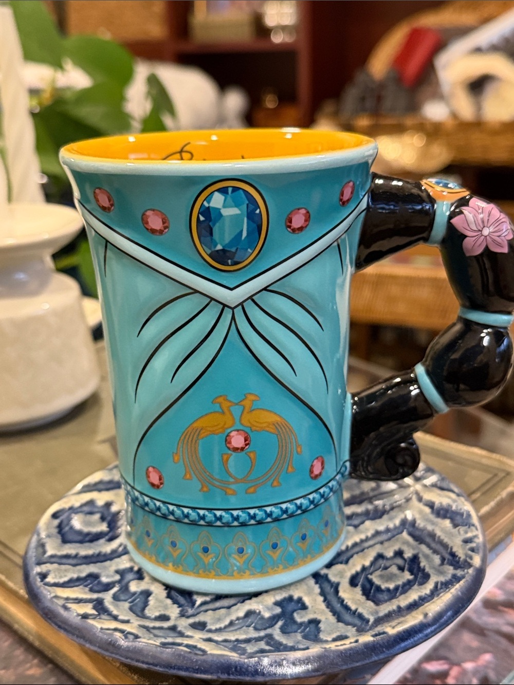 Authentic Disney Parks Princess Jasmine coffee Mug Cup whimsical 3D